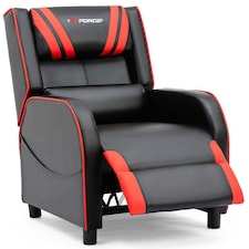 Ranger S Faux Leather Recliner Armchair Sofa Cinema Gaming Chair (Red)