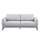 image 2 of Oslo Modern Scandi Style Fabric Living Room 3 Seater Sofa (Light Grey)
