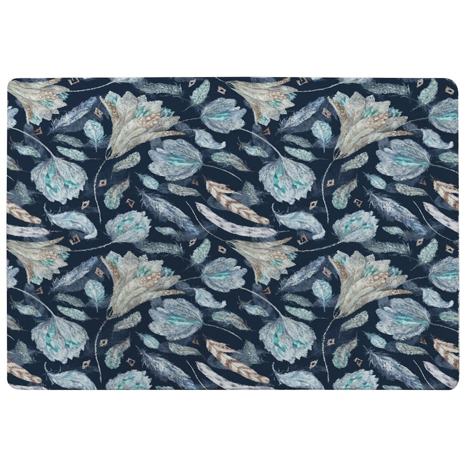 image 1 of Boho Chic Indigo Pattern (Rug) Blue | Large: 140x200cm
