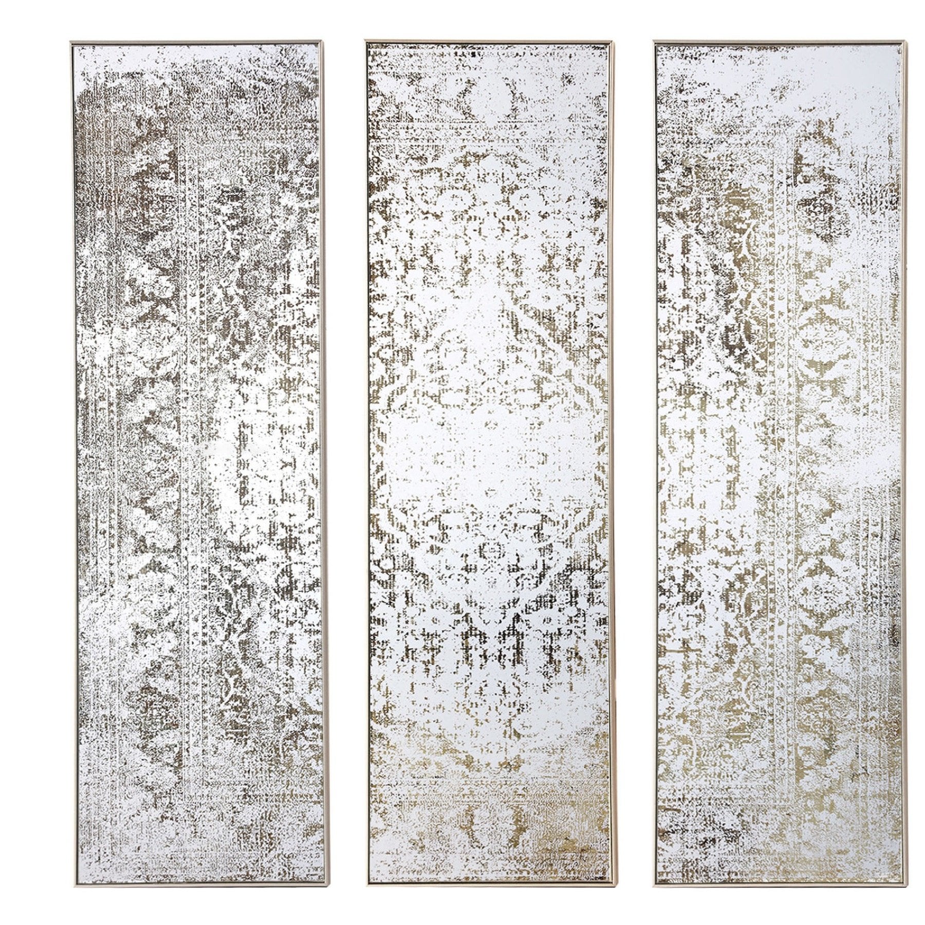 Hill Interiors Antique Look Wall Mirror (Pack of 3) | Bronze | Bronze | One Size | 1