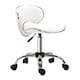 image 1 of HOMCOM Adjustable Rolling Swivel Beauty Salon Chair, Stool for Spa, Technician - White