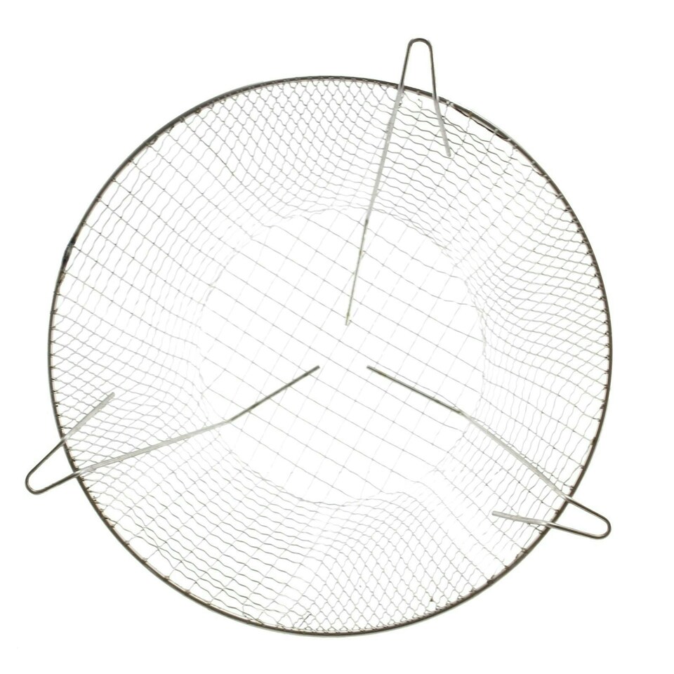 image 1 of SPARES2GO Universal Stainless Steel Terminal Guard Round Boiler Flue Cage (11.5'' / 295mm K6)