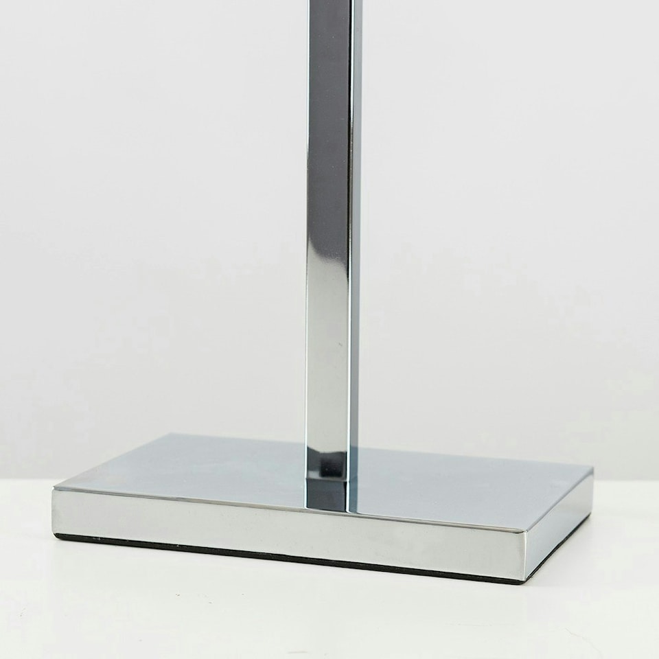 image 1 of ValueLights Dewy Pair of Silver Table Lamp