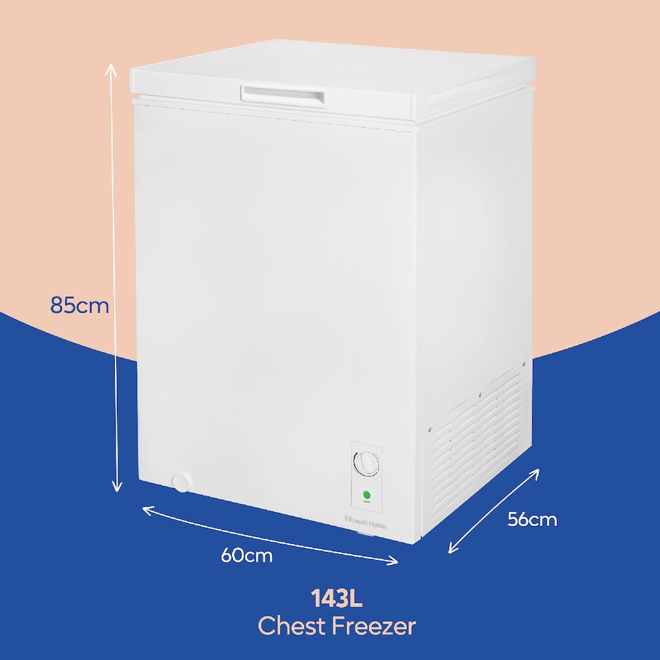 image 1 of Russell Hobbs RH142CF0E1W Chest Freezer 143L Freestanding White 5 Year Guarantee