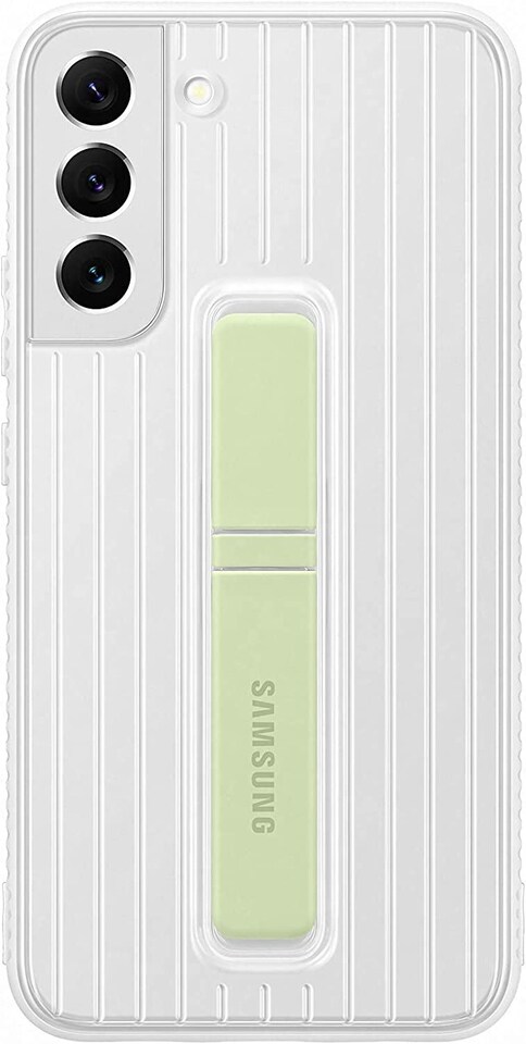 image 1 of Samsung Galaxy S22 Plus Protective Standing Cover White/Green - EF-RS906CWEGEW