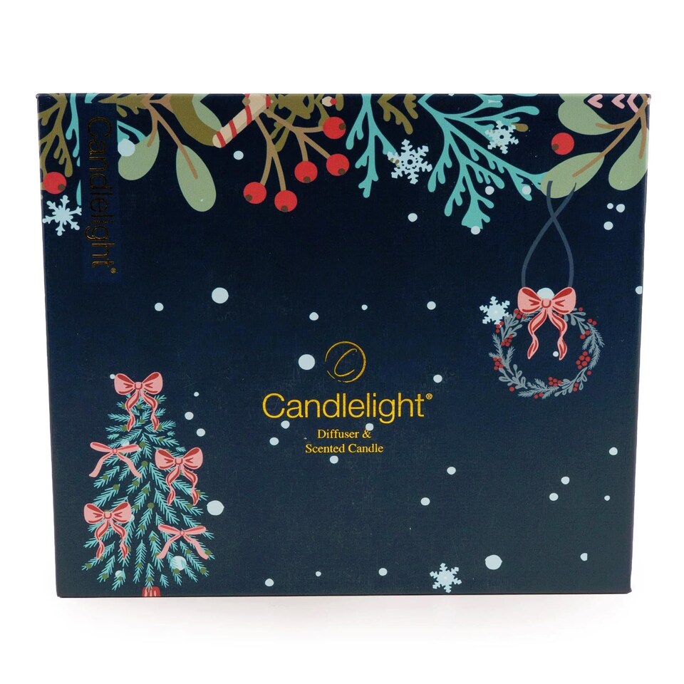 image 1 of Christmas Reed Diffuser and Candle Gift Set