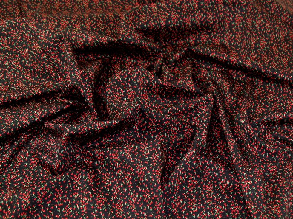 Rose and Hubble Black 100% Cotton Poplin Dressmaking Fabric, 112.5cm / 44" Wide - per metre