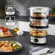 image 2 of GEEPAS 3-Tier Food Steamer, 7.2L