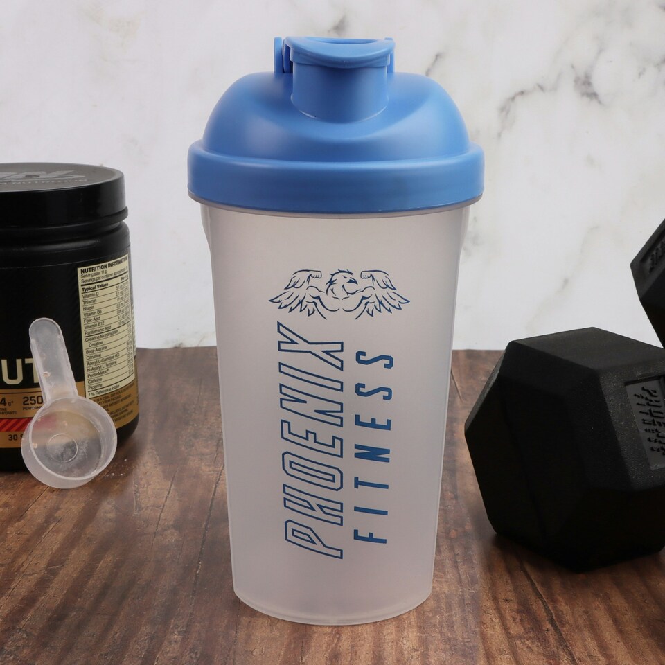 image 1 of Phoenix Fitness Protein Shaker - 700ml, Blue