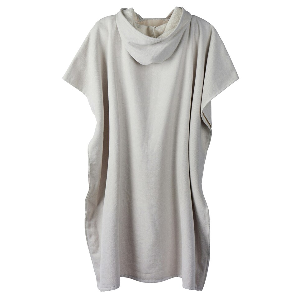 image 1 of Vinga Unisex Adult Tolo Terrycloth Hammam Poncho - Grey - One Size