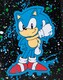 image 7 of Sonic The Hedgehog Kids Suitcase | Black Small Cabin Bag For Boys & Girls | Carry On Trolley with Extendable Handle | Paint Splatter Gaming Fun | Game Movie Travel Accessory for Children & Teens