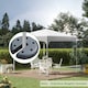 image 2 of Outsunny Tent Weight Base 4pcs Gazebo Foot Leg Pole Anchor Weights Marquee