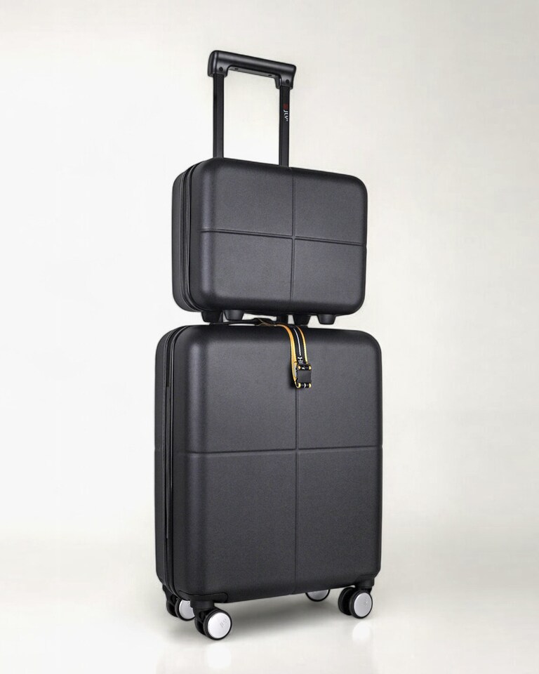 image 1 of Premium 100% Makrolon PC 2 PCS Suitcase Set | Vanity + Cabin Luggage