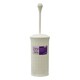 image 3 of JVL Knit Design Loop Plastic Toilet Brush and Holder, Ivory White