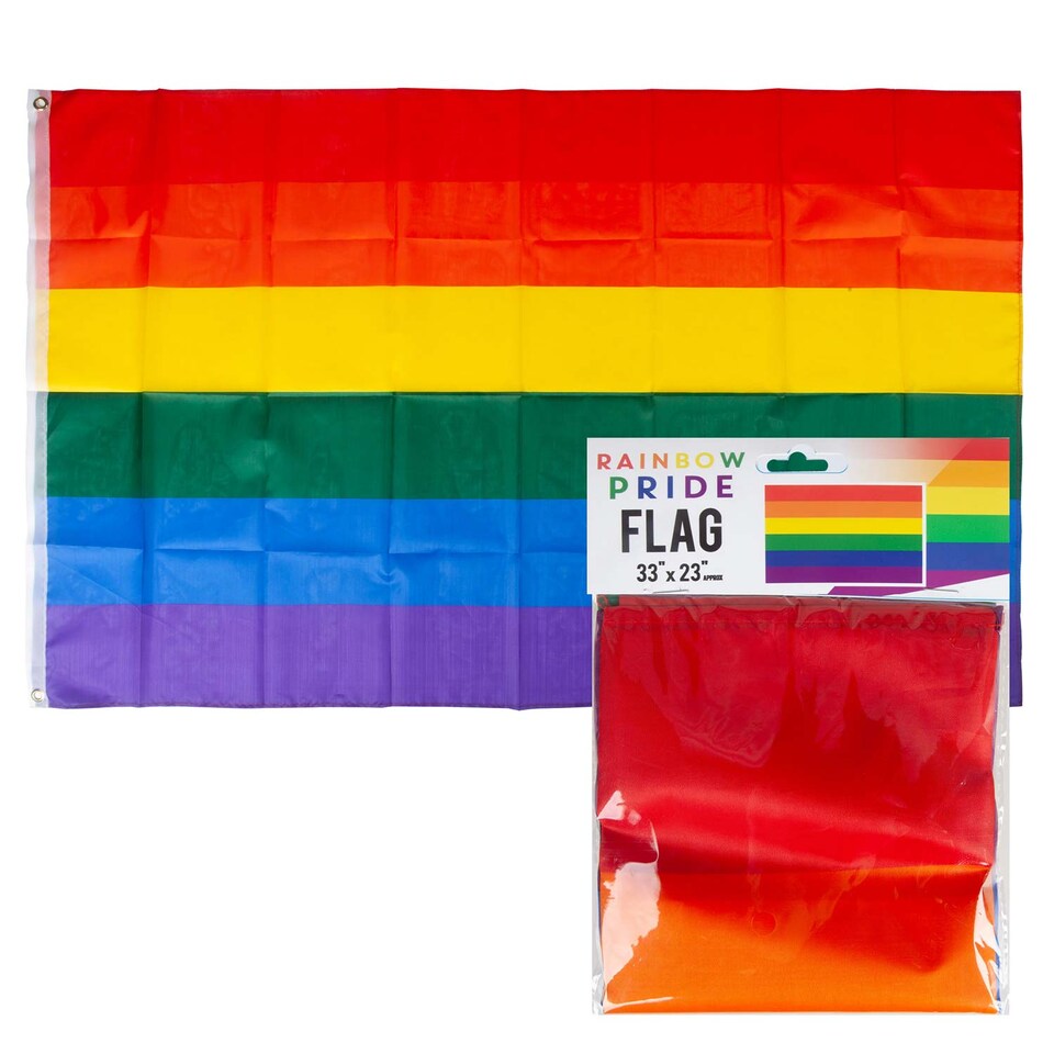 image 1 of PMS Medium Rainbow Pride Flag 33" x 23"