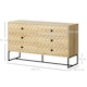 image 3 of HOMCOM Chest Of 6 Drawers Storage Unit 71x120cm Unique Zigzag Design