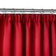image 1 of Essential Woven Thermal Blackout Pencil Pleat Curtains 168cm x 137cm Red Red | Red