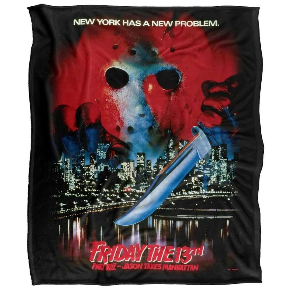 image 1 of Friday The 13th Part VIII Poster Blanket - Multicoloured - One Size