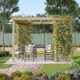 image 4 of Panel Pergola - Wood - L420 x W420 cm - Light Green