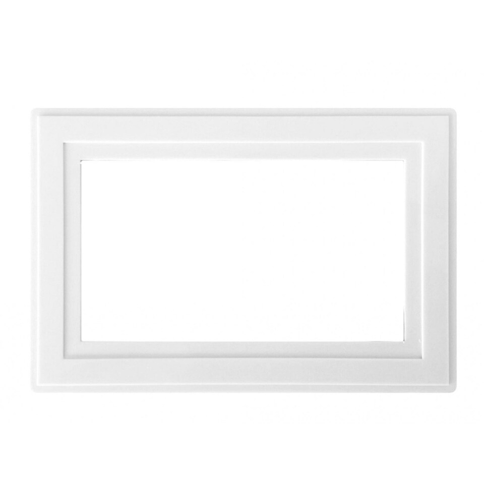 Dencon Finger Plate - Multi Colour - White, 2-Gang