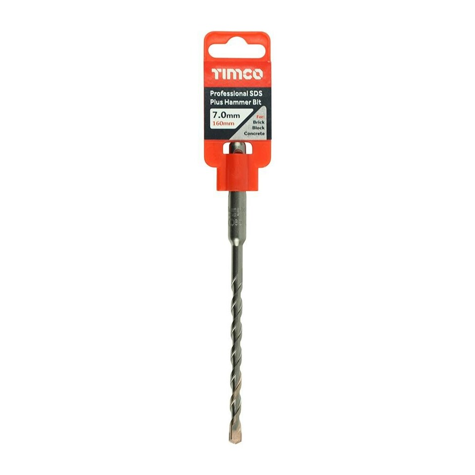 image 1 of Timco - Professional SDS Plus Hammer Bit (Size 7.0 x 160 - 1 Each)