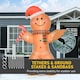 image 8 of HOMCOM 8ft Christmas Inflatable Gingerbread Man Lighted Indoor Outdoor Décor