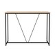 image 1 of Wooden Console Table Living Room Slim Display Shelf Hallway Entryway Furniture | Black | Oak