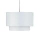 image 3 of Set of 2 Kozy - White and Gold 30cm Pendant Shades White | Gold