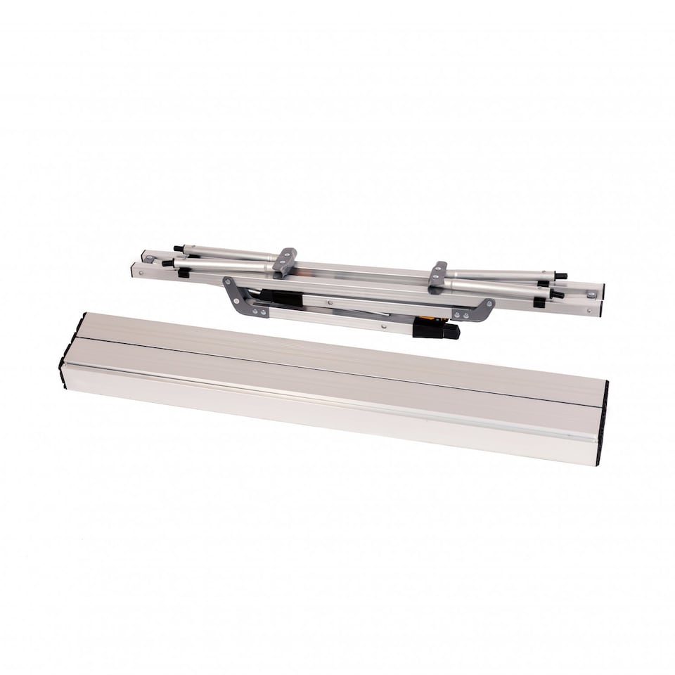 image 1 of 3ft Adjustable Portable Folding Outdoor Aluminium Camping Kitchen Work Top Table | Silver