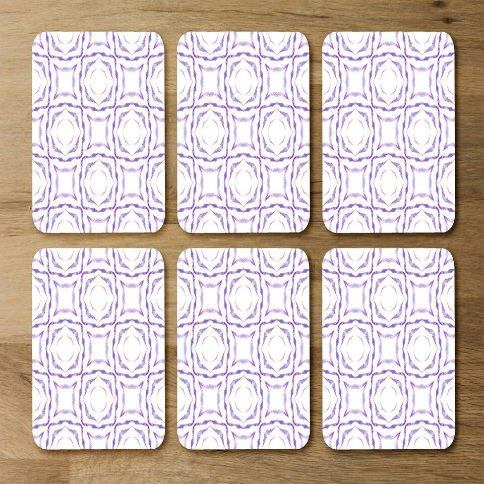 image 1 of Purple brilliant boho (Coaster)