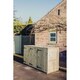 image 2 of Deluxe Triple Bin Store - Timber - L90 x W210 x H120 cm - Garden Storage - Minimal Assembly Required Brown