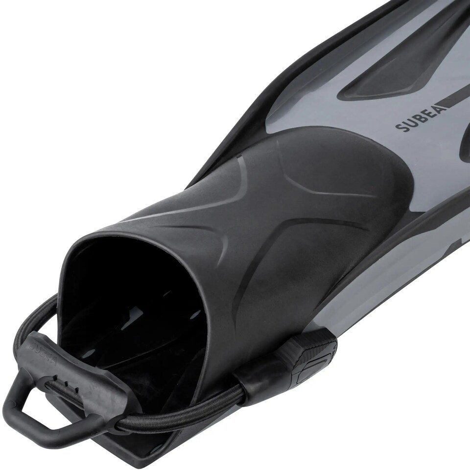 image 1 of Decathlon Diving fins adjustable OH 500 power grey