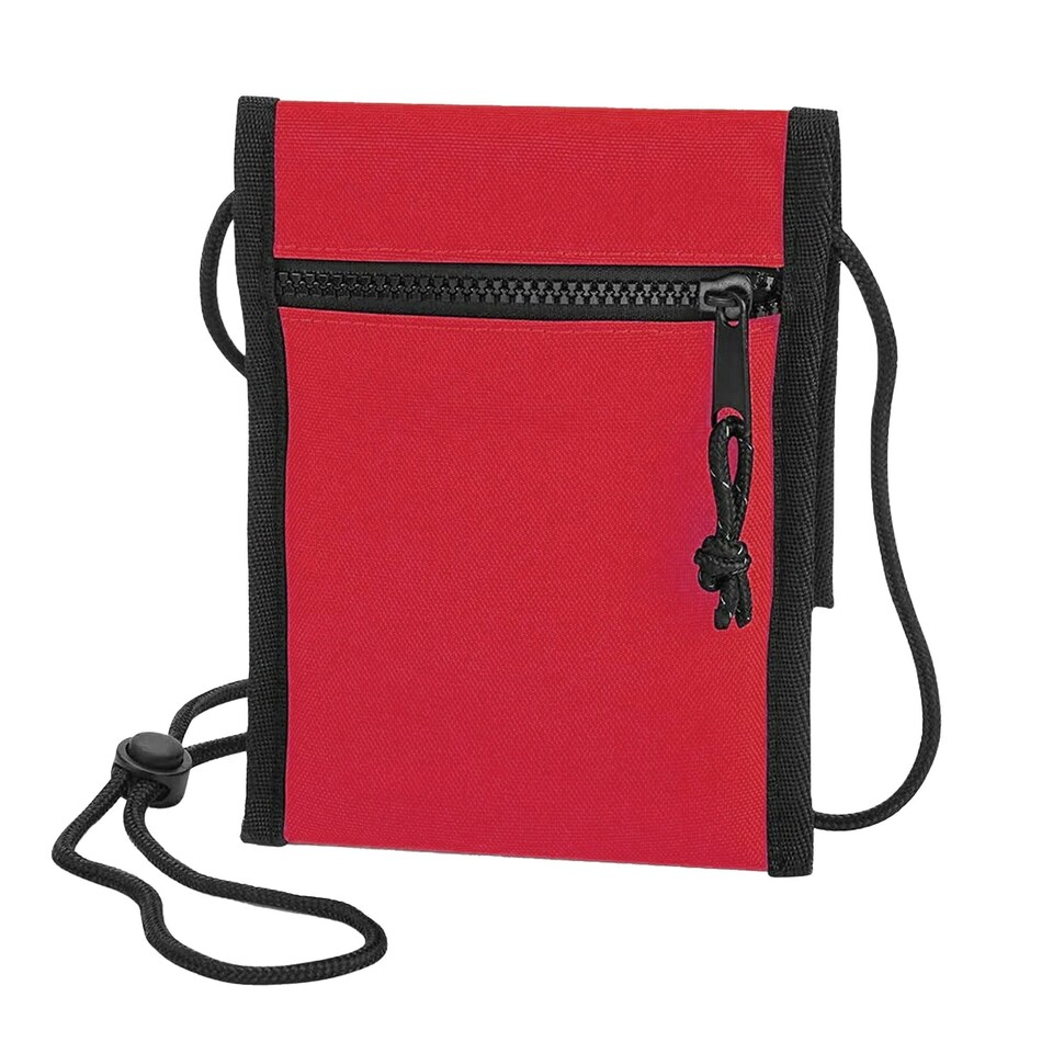 image 1 of Bagbase Unisex Adult Recycled Crossbody Bag - Classic Red - One Size | Red
