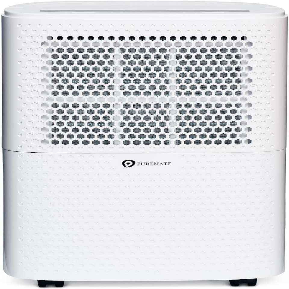 image 1 of 12 Litre Dehumidifier with Air Purifier and Continuous Drainage Hose