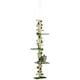 image 1 of PawHut 242cm Floor to Ceiling Cat Tree with Leaves Scratching Post, Green
