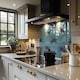 image 2 of Palm Trees On Blue Splash Back | White