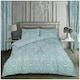 image 1 of VELVETIO Antoinette Printed Duvet Cover Set Reversible Polycotton Beddings N/A | Duck Egg | Double