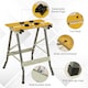image 5 of DURHAND 4-in-1 Work Bench Adjustable Saw Horse Clamp Table Foldable Grey