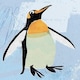 image 1 of Penguin Illustration Wildlife Art Greetings Card By Paul Delaney