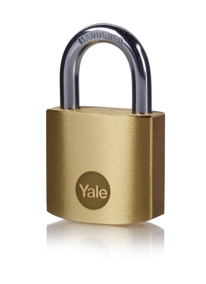 image 1 of YALE BRASS PADLOCK 30MM (PACK OF 2)