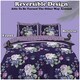 image 6 of VELVETIO Hayley Complete Duvet Cover Set with Fitted Sheet Printed Bedding Quilt Blue | King