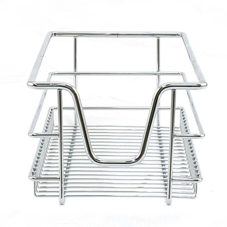 image 1 of 2 x KuKoo Kitchen Pull Out Storage Baskets – 300mm Wide Cabinet Silver