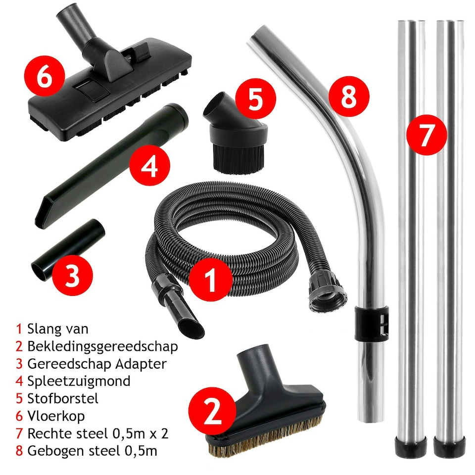 image 1 of SPARES2GO Spare Parts Hose Tool Kit for Numatic Henry Hetty Vacuum Cleaners