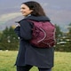 image 1 of Mountain Warehouse Bolt 18L Backpack Rucksack Padded Straps Multi Pocket Day Bag Red | Burgundy