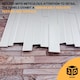 image 4 of NOVECRAFTO Rose Marble Slim Stone Brick 3D Wall Panels (96cm x 48cm) DIY PVC Plastic Cladding Panels