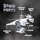 image 4 of Alivio Fire-Breathing Dinosaur Toy with Lights & Sounds (white)