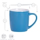 image 3 of Argon Tableware Coloured Coffee Mugs - 350ml - Blue - Pack of 4 | Blue | Blue | 4