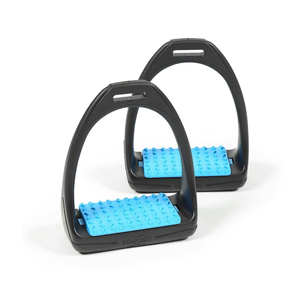 image 1 of Shires Compositi Reflex Stirrups Blue | One Size