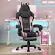 image 1 of Rattantree Ergonomic Gaming Chair with Massage Support & Footrest