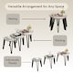 image 4 of Vida Designs Brooklyn Nest of Tables 3 Piece Set Nesting Sofa Bedside Side Table, Grey